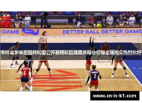 李梓嘉多米尼加共和国公开赛精彩后场跳杀得分引爆全场观众热烈欢呼
